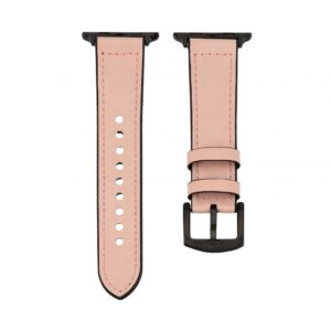 Rihm Connect  Watch 38/40/41mm Silicone patch Leather Watch Strap (132mm M/L) Pink Sand