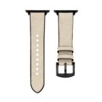 Rihm Connect  Watch 42/44/45mm Silicone patch Leather Watch Strap (132mm M/L) White