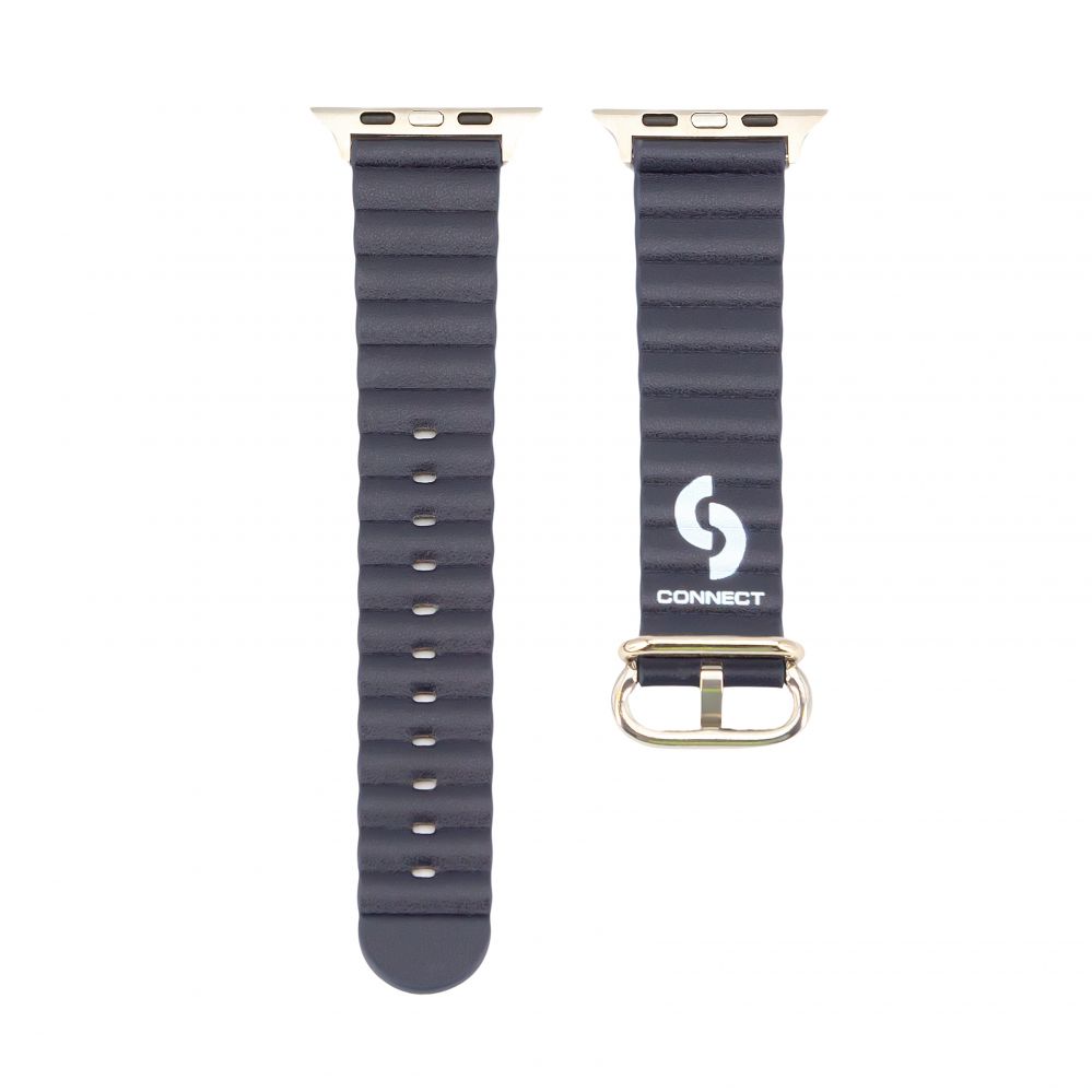 Rihm Connect Watch 38/40/41mm Marine leather Watch Strap Navy Blue