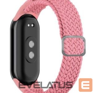 Strap iLike Universal Mi Band 8 wristband bracelet Braided fabric strap Pink