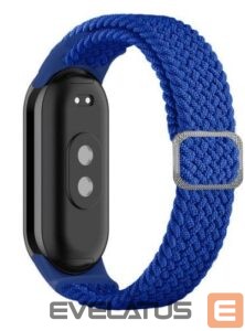 Siksniņa iLike Universal Mi Band 8 wristband bracele Braided fabric strap Blue