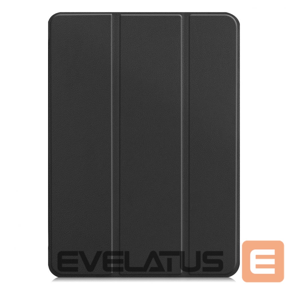 Kaaned iLike iPad Pro 12.9 6th Gen Tri-Fold Eco-Leather Stand Case Black