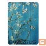 Maciņš grāmata iLike  iPad Pro 12.9 6th Gen Tri-Fold Eco-Leather Stand Case Sakura 