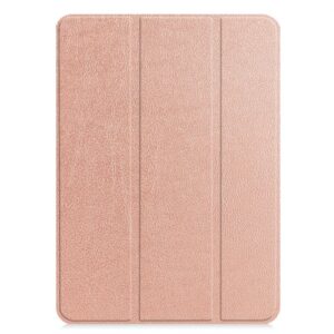 Maciņš grāmata iLike  iPad 10.2 Tri-Fold Eco-Leather Stand Case Rose Gold