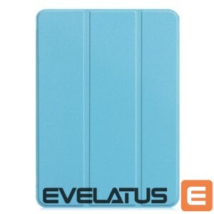 Knygos tipo dėklas iLike  Galaxy Tab A8 10.1 T510 / T515 Tri-Fold Eco-Leather Stand Case Sky Blue