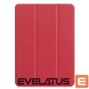 Maciņš grāmata iLike  Galaxy Tab S9 Ultra 14.6 Tri-Fold Eco-Leather Stand Case Coral Pink