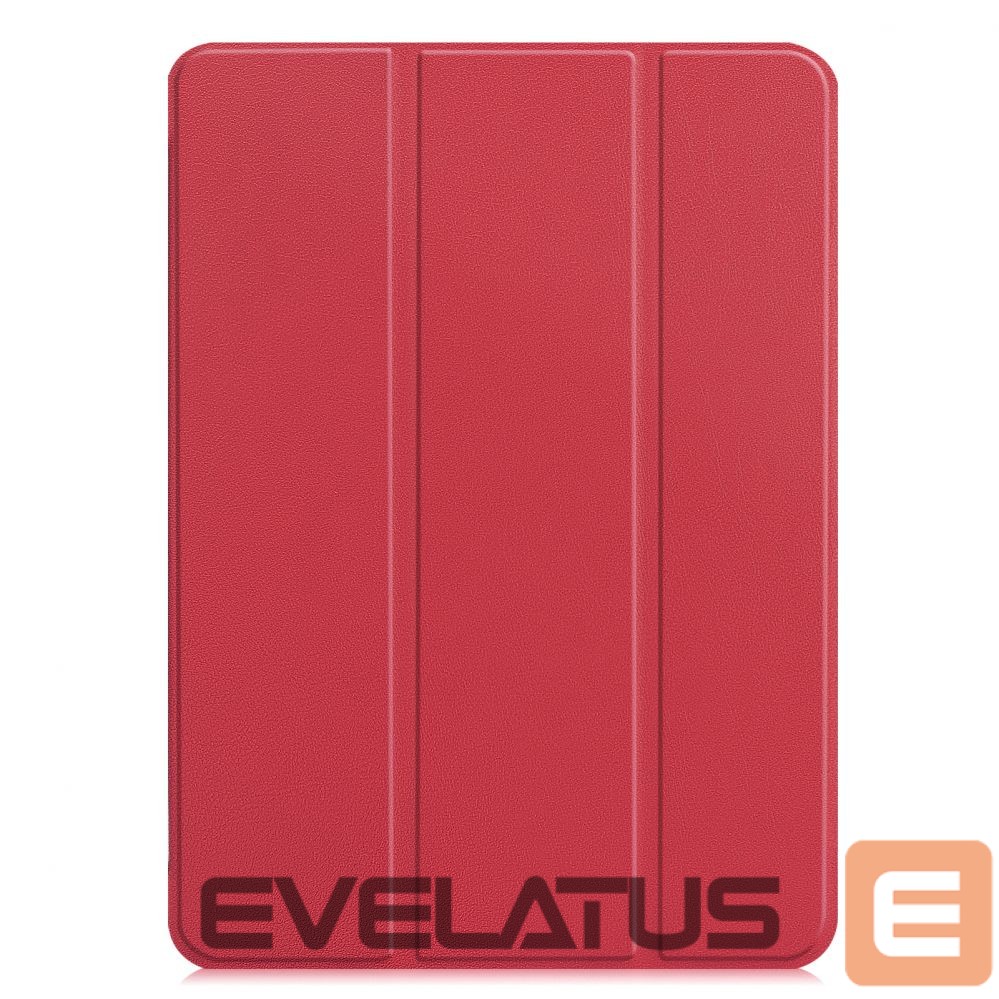 Kaaned iLike Tab P12 12.7 Tri-Fold Eco-Leather Stand Case Coral Pink