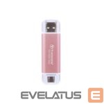 Cietais disks SSD Transcend  SSD USB-C 1TB EXT. PINK/TS1TESD300P 