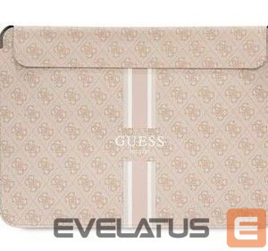 Laptop Bag Guess  PU 4G Printed Stripes Computer Sleeve 16 Pink