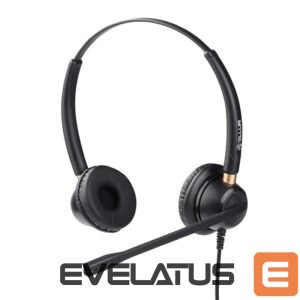 Ausinės su mikrofonu Tellur  Voice 520N Binaural USB Black