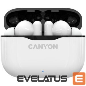 Belaidės ausinės Canyon  TWS-3 Bluetooth headset White