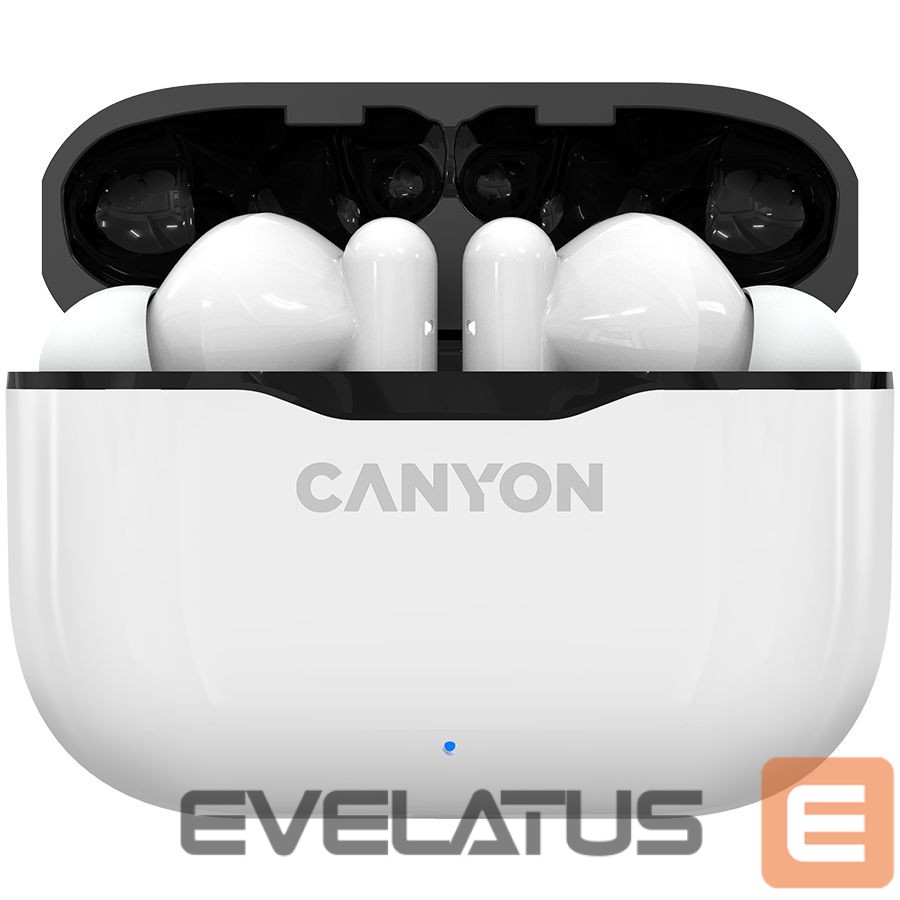 Belaidės ausinės Canyon TWS-3 Bluetooth headset White