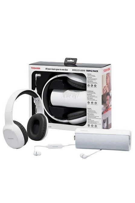 Wireless headphones Toshiba Triple Pack HSP-3P19 white