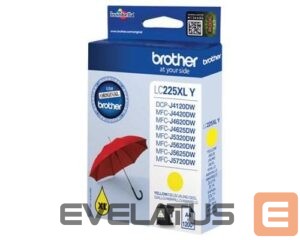 Аксессуары и расходные материалы Brother  LC225XLY Ink Cartridge, Yellow 