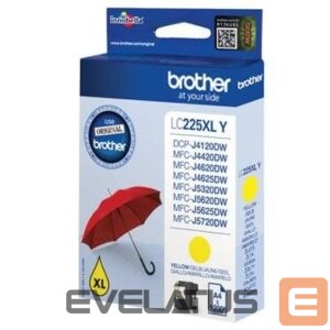 Аксессуары и расходные материалы Brother  LC225XLY Ink Cartridge, Yellow 