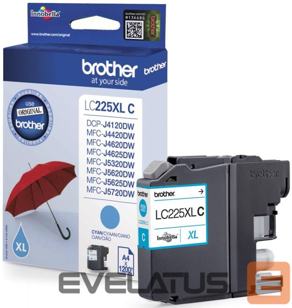 Printer accessories Brother LC-225XLC Ink Cartridge, Cyan