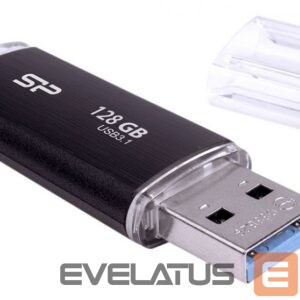 Mälupulk Silicon power  USB 3.1 Flash Drive Blaze B02 128 GB, USB 3.2 Gen 1/USB 3.1 Gen 1/USB 3.0/USB 2.0, Black 