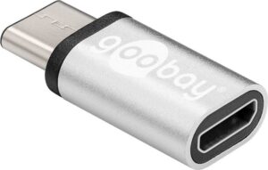 Maršrutizatoriai Goobay  USB-C to USB 2.0 Micro-B adapter 56636 USB Type-C, USB 2.0 Micro female (Type B), Grey 