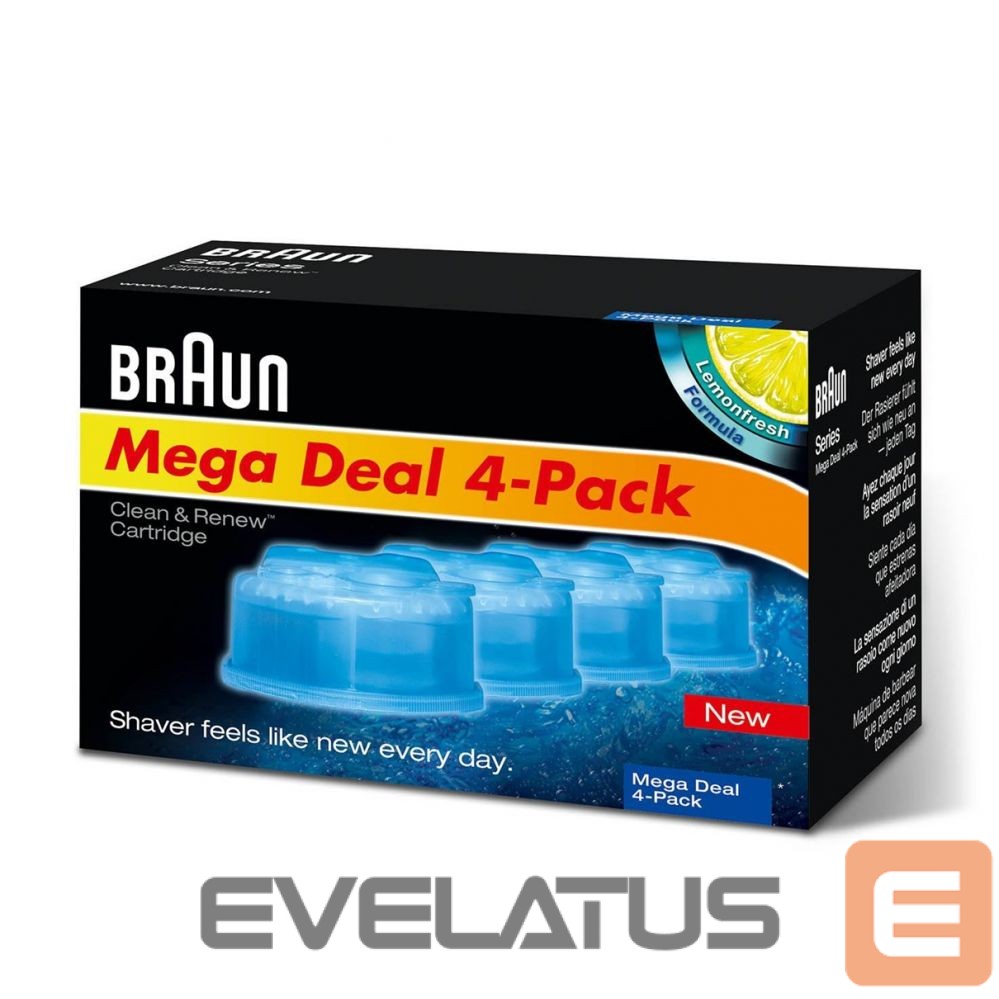 Filtrid ja tarvikud Braun Refills 4 Pack Clean and Renew CCR4 3+1