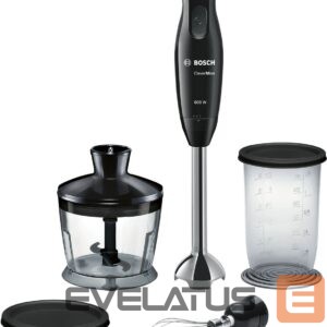Mikserid ja blenderid Bosch  Blender  CleverMixx MSM2650B  Hand Blender, 600 W, Number of speeds 12, Chopper, Black 