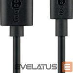 Cable Goobay  Micro USB charging and sync cable 46800 Black, USB 2.0 micro male (type B), USB 2.0 male (type A) 