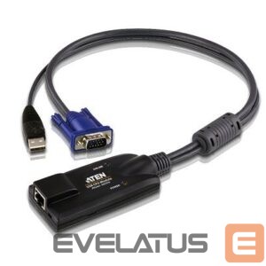 Server – muud tarvikud Aten  USB VGA KVM Adapter 1 x RJ-45 Female, 1 x USB Male, 1 x HDB-15 Male 