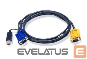 Server – muud tarvikud Aten  2L-5202UP 1.8M USB KVM Cable with 3 in 1 SPHD and built-in PS/2 to USB converter 