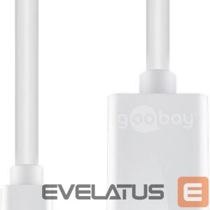 Üleminek Goobay  Mini DisplayPort/HDMI adapter cable 1.1 51729 White,  HDMI female (Type A),  Mini DisplayPort male 