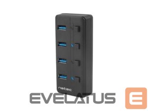 Adapteris Natec  USB 3.0 HUB, Mantis 2, 4-Port, On/Off with AC Adapter 