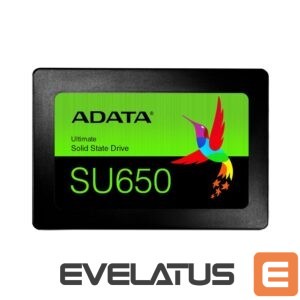 Hard drive SSD ADATA  Ultimate SU650 512 GB, SSD form factor 2.5", SSD interface SATA 6Gb/s, Write speed 450 MB/s, Read speed 520 MB/s 