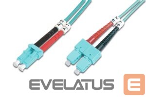 Cable Digitus  FO Patch Cord, Duplex, LC to SC MM OM3 50/125 µ, 1 m 
