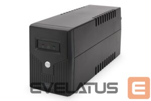 Serveriai Digitus  Line-Interactive UPS DN-170063, 600VA, 360W, 1x 12V/7Ah battery, 2x CEE 7/7 outlet, 2x RJ-11, 1x USB 2.0 type B, LED, Simulated Sine Wave, 298x101x142mm, 4.35kg 