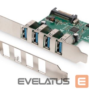 Üleminek Digitus  USB 3.0, 4 Port, PCI Express Add-On card 4 Ports A/F External, VL805 chipset DS-30221-1 