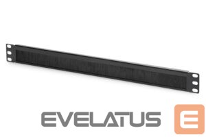 Citas preces Digitus  1U cable brush management panel open brush DN-97661 Black 