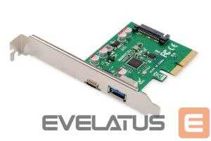 Adapteris Digitus  PCIe card, USB-C 3.1 Gen 2, 10Gpbs, USB-A 3.1 