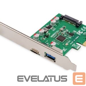 Üleminek Digitus  PCIe card, USB-C 3.1 Gen 2, 10Gpbs, USB-A 3.1 