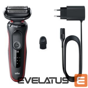 Raseerijad Braun  Shaver 51-R1000s	 Operating time (max) 50 min, Wet & Dry, Black/Red 