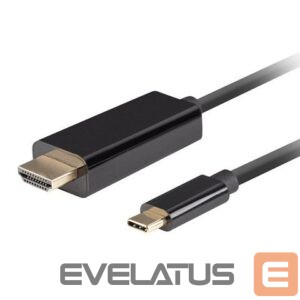Üleminek Lanberg  USB-C to HDMI Cable, 1.8 m 4K/60Hz, Black 