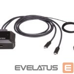 Serveru  - Citi piederumi Aten  US3312 2-Port USB-C 4K DisplayPort KVM Switch with Remote Port Selector 