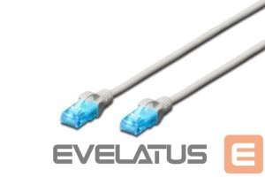 Kabelis Digitus  Patch cord 1 m, Grey, Cat5e, U/UTP (UTP) 