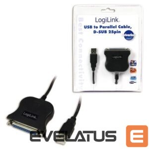 Routers Logilink  USB 2.0 adapter to Paralel (LPT)  DB25 , 1,8m DB25, USB A male 