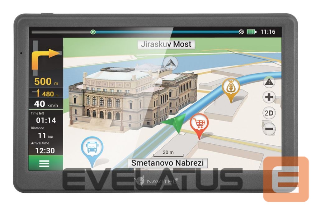 Car navigation Navitel GPS Navigation MS700 800 х 480 pixels, GPS (satellite), Maps included