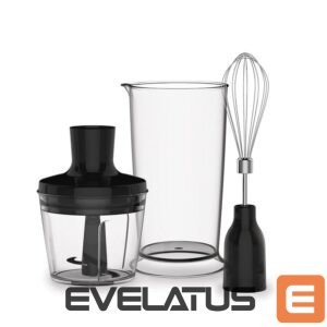 Mixers and blenders TEFAL  Blender Quickchef 3-in-1 HB656838 Hand Blender, 1000 W, Number of speeds 20, Turbo mode, Chopper, Black 