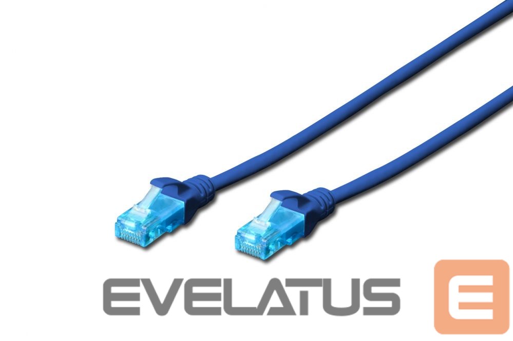 Cable Digitus Patch Cord CAT 5e U-UTP, PVC AWG 26/7, 0.5 m