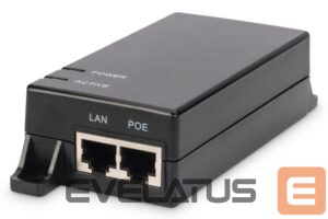 Serveris – kiti priedai Digitus  Gigabit Ethernet PoE Injector DN-95102-1 Ethernet LAN (RJ-45) ports 1xRJ-45 10/100/1000 Mbps Gigabit, 802.3af PoE 