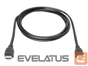 Monitoriaus priedas Digitus  Ultra High Speed HDMI Cable with Ethernet AK-330124-020-S Black, HDMI to HDMI, 2 m 