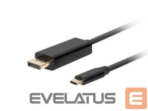 Parveidotājs Lanberg  USB-C to DisplayPort Cable, 1.8 m 4K/60Hz, Black 