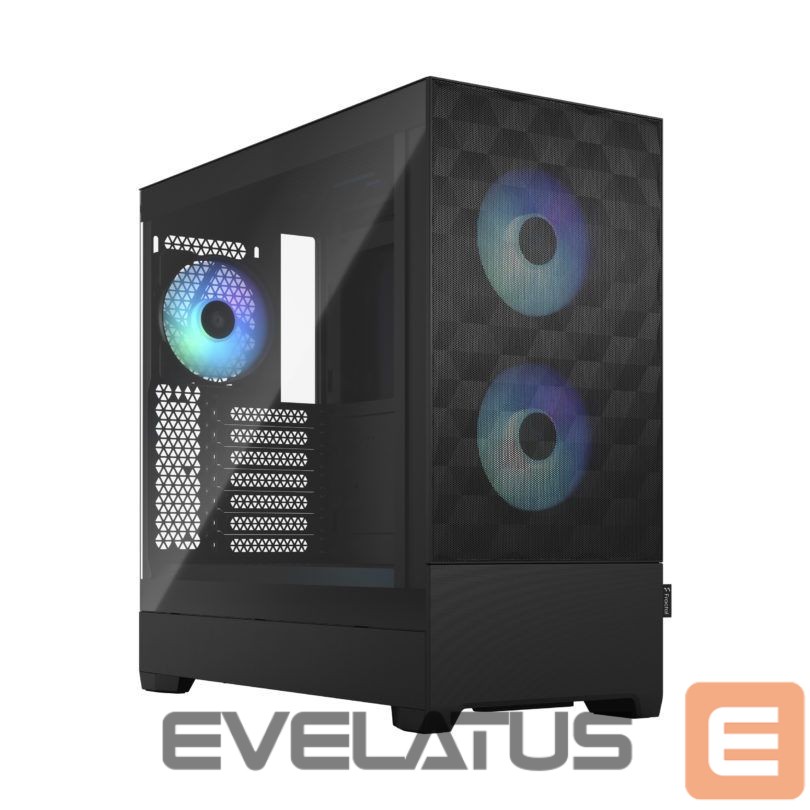 Computer case Fractal Design op Air RGB Black TG Clear Tint, ATX, mATX, Mini ITX, Power supply included No