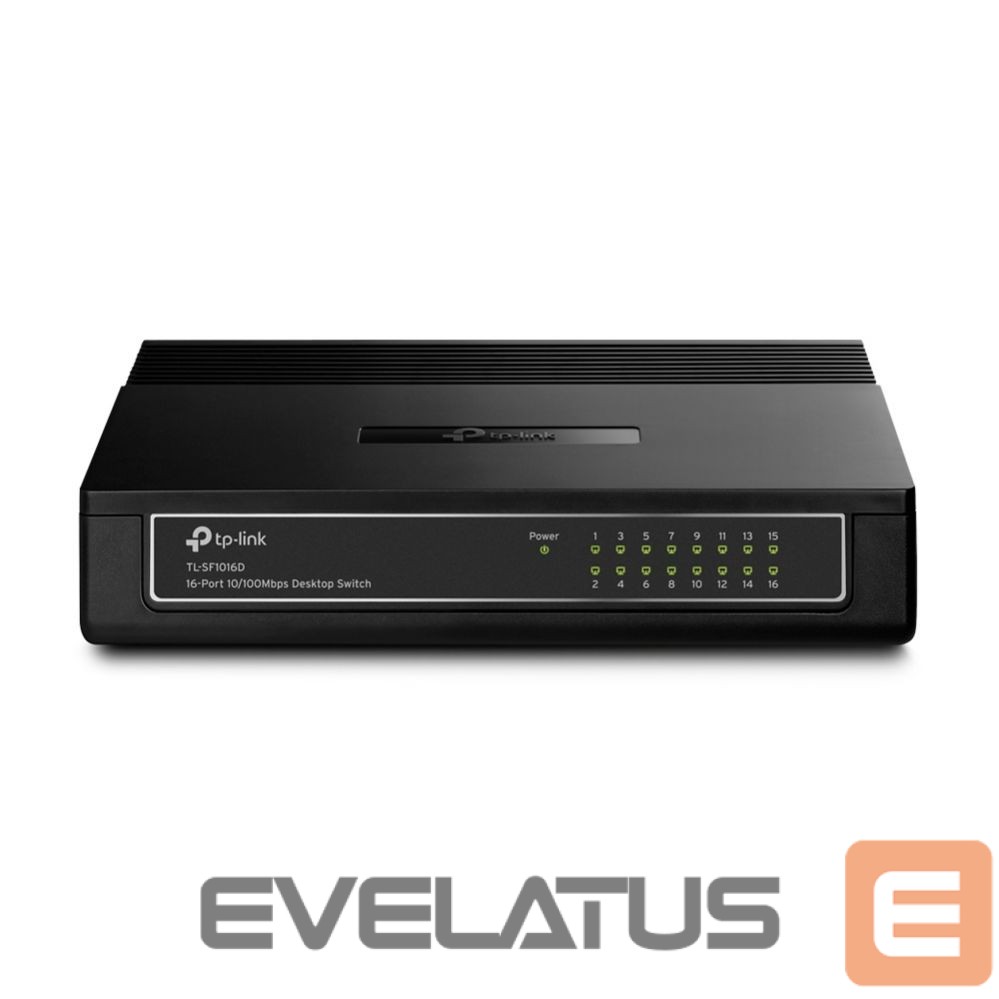 Server – muud tarvikud TP-Link Switch TL-SF1016D Desktop, 10/100 Mbps (RJ-45) ports quantity 16