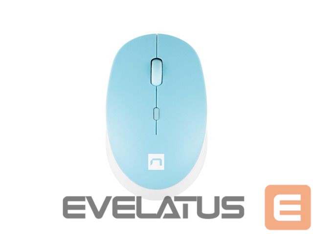 Computer mouse Natec Mouse Harrier 2 Wireless, White/Blue, Bluetooth